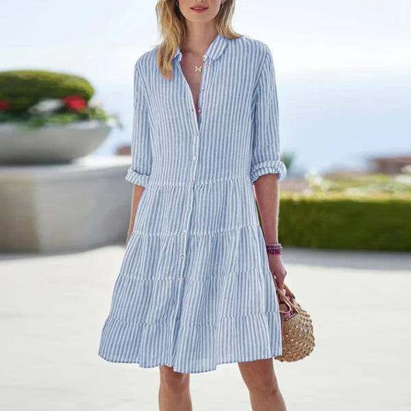 Shirtdress – leichte button-up damenkleid