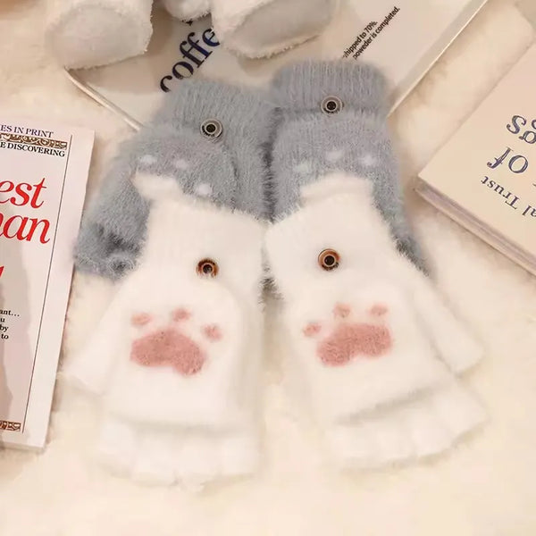 Fingerlose handschuhe - weiche fleece-handwärmer für damen
