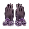 winterhandschuhe - stilvolle damenhandschuhe mit fellbesatz