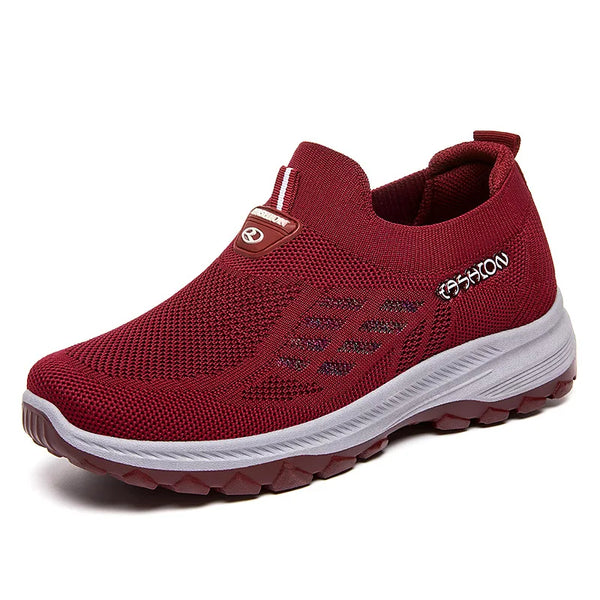 Leichte mesh-turnschuhe - lässige schlupfschuhe für frauen