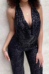 Pailletten jumpsuit - elegantes damenoutfit für partys