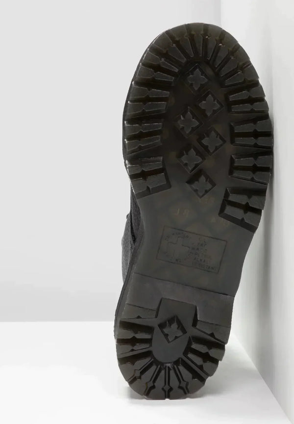Schwarze Ankle Boots aus Kunst – stilvolle Damenschnürschuhe mit Plateausohle