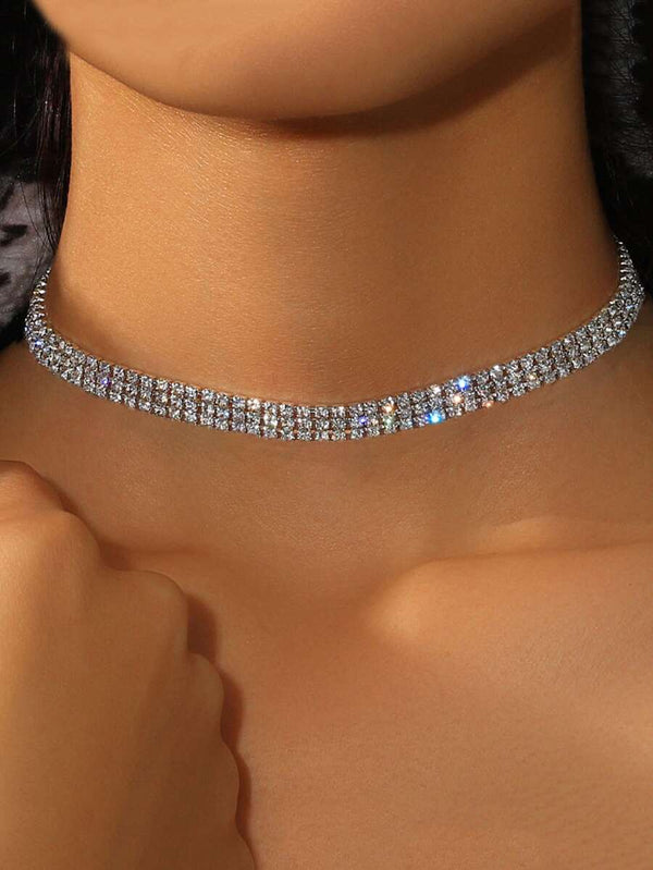 Rhinestone-Choker – Zarte Halskette für Damen