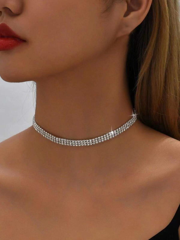 Rhinestone-Choker – Zarte Halskette für Damen