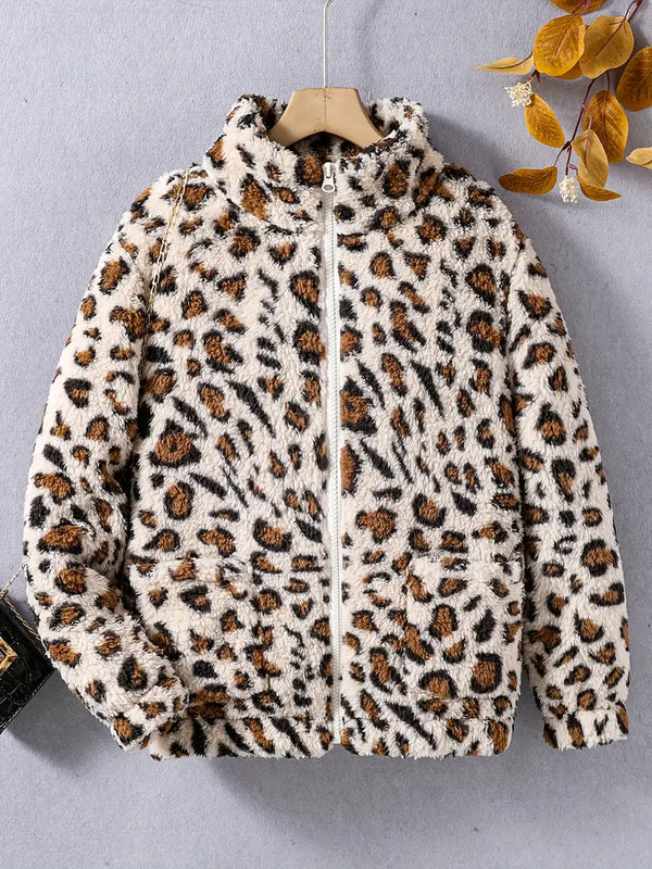 Teddy-fleece halbzip sweatshirt - lässiger damenpullover