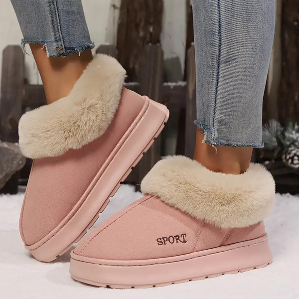 Faux-faux fur hausschuhe - gemütli chiise-schuhe für damen