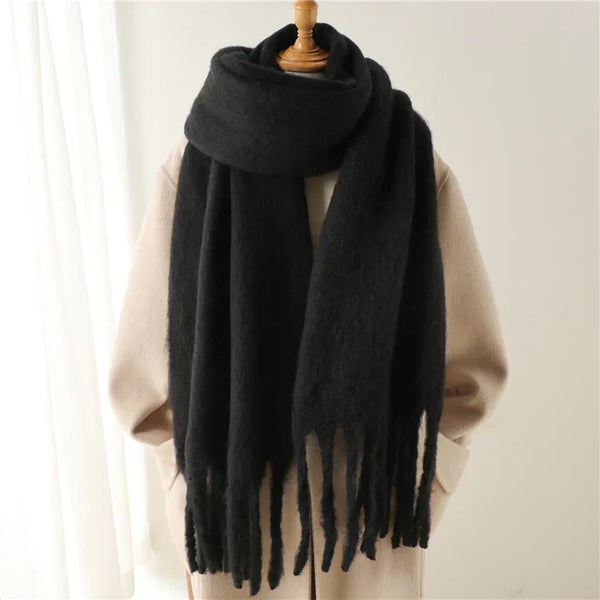 Luxuriöser Oversized-Schal – weicher Woll-Wickel für Damen