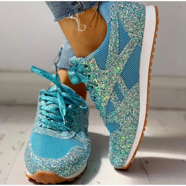 Glamouröse sportschuhe für damen - stylishe und lässige sneakers