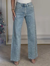 Dä frauen bootcut & flared jeans mit schicke funkelndi weite beinig - stilvolli freizeit-hosen für unterschiedlichi anlässe