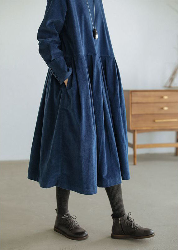 D'schickigi corduroy midi für frauen mit langen ärmeln - lässiger look für herbst/winter, figurbetonter schnitt
