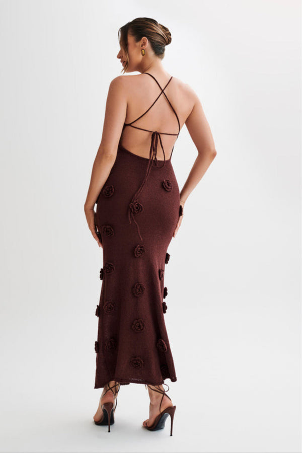 Dä frauen maxi-dress mit blüemli-design und glänzenden details für spezielle anlässe - elegantes slip-dress im floralen muster