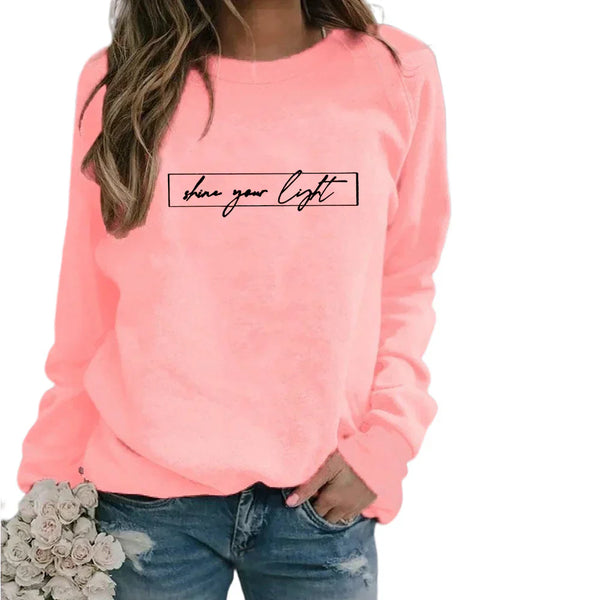 Frauen sweatshirt mit inspirierendem spruch - lässiger langarmpulli für den alltag
