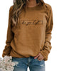 Frauen sweatshirt mit inspirierendem spruch - lässiger langarmpulli für den alltag