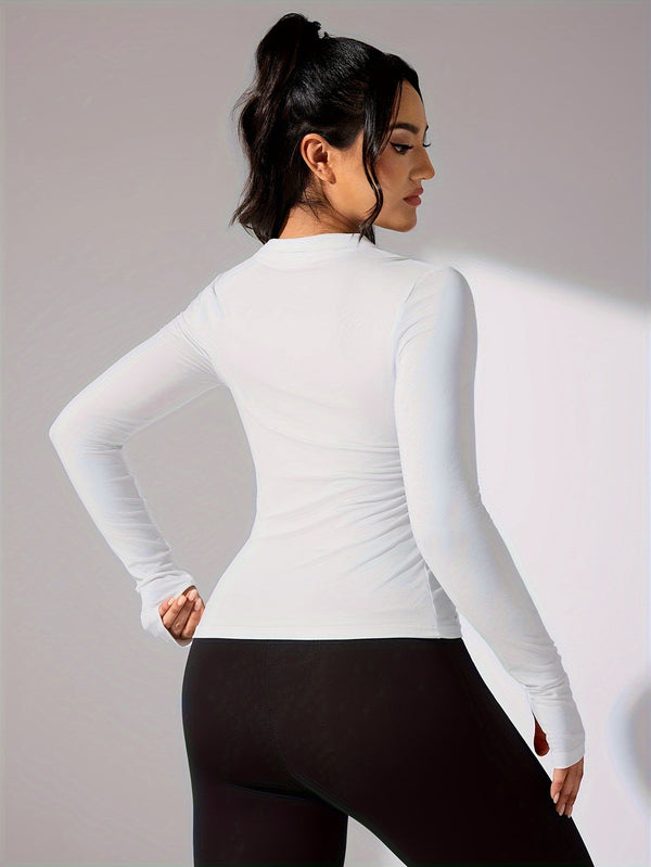 D'minscht sportsjacke für frauen - leichte langarm zip-up fitnessjacke für freizeit und aktivität