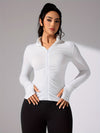D'minscht sportsjacke für frauen - leichte langarm zip-up fitnessjacke für freizeit und aktivität