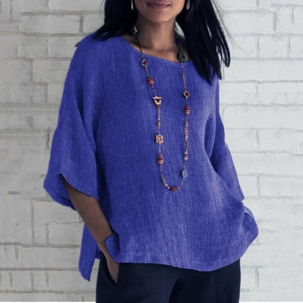 D'fraue leinenshirt – vielseitige bluse für lässige styles, leicht und gemütlich