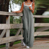 Dä oversized overall für frauen - stylische baumwoll-leinen kombination für lässige outfits