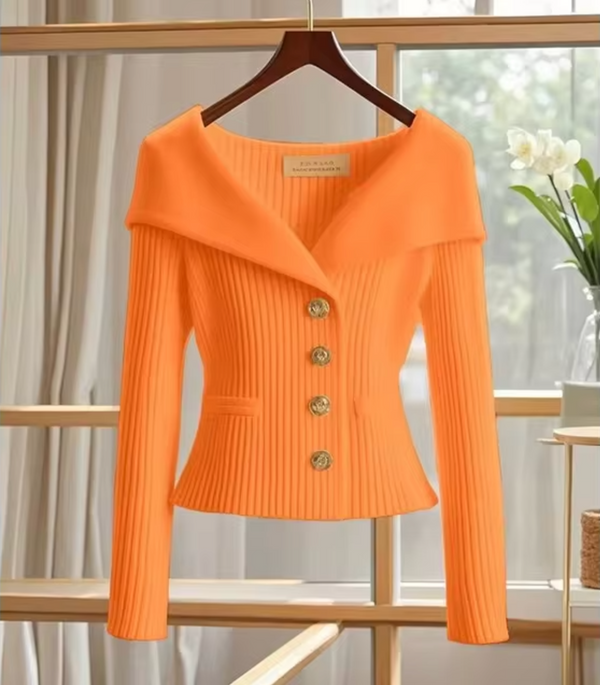D women's ripp-strick cardigan mit knöpfen – gemütlich fürs büro & freizeit – stilvolles strickoberteil für vielseitige looks