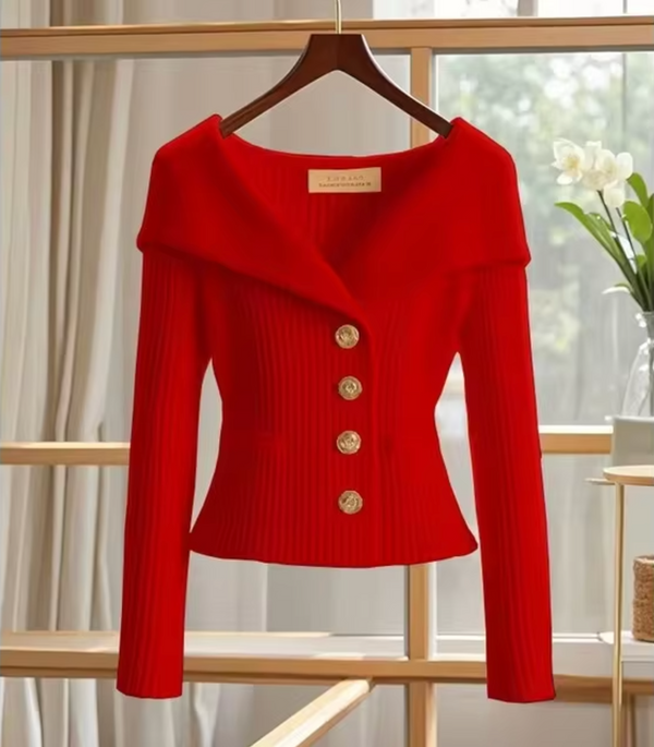 D women's ripp-strick cardigan mit knöpfen – gemütlich fürs büro & freizeit – stilvolles strickoberteil für vielseitige looks