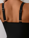Dä sculpting einteiler - elegants schwarzes luxe strandoutfit für stilbewusste erwachsene