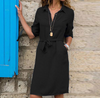Dä fraueshirtkleid mit bindegürtel - elegant für jede gelegenheit