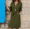 Dä fraueshirtkleid mit bindegürtel - elegant für jede gelegenheit