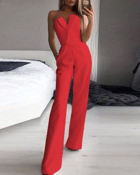 Dä damen ärmellose jumpsuit – elegant für formelle anlässe – stilvoll und vielseitig