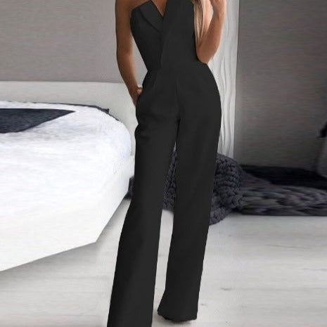 Dä damen ärmellose jumpsuit – elegant für formelle anlässe – stilvoll und vielseitig