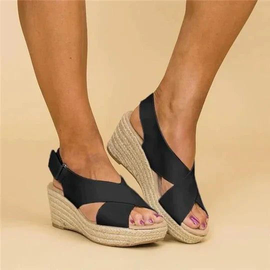 D'mäedels wedge sandalen - gemütlicher espadrille-stil für d'sommerabenteuer