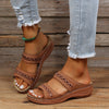 Wedgesandal mit fussbett - luftige sommer-schuhe für den alltag