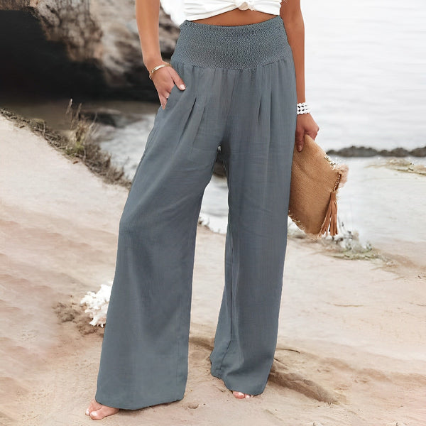D'weite hose i gemütlicher leinen-style für lässigi strandlooks - leicht & atmungsaktiv für dä summer