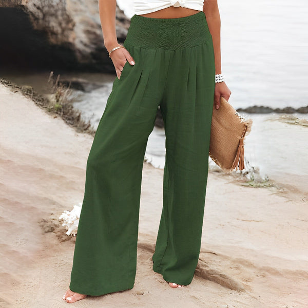D'weite hose i gemütlicher leinen-style für lässigi strandlooks - leicht & atmungsaktiv für dä summer