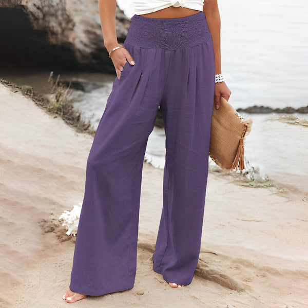 D'weite hose i gemütlicher leinen-style für lässigi strandlooks - leicht & atmungsaktiv für dä summer