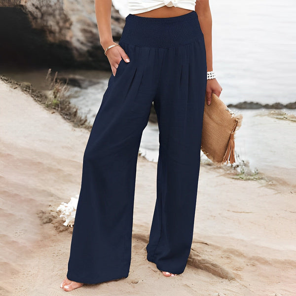 D'weite hose i gemütlicher leinen-style für lässigi strandlooks - leicht & atmungsaktiv für dä summer