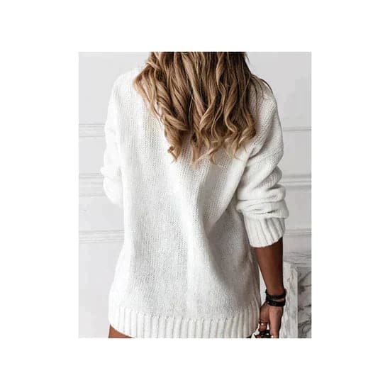 Oversize gestrickter pullover - strickpullover für frauen