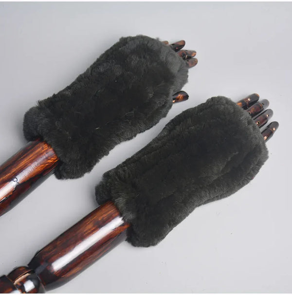 Faux-faux fur fingerhandschuhe - warm und trendy damenhandschuh