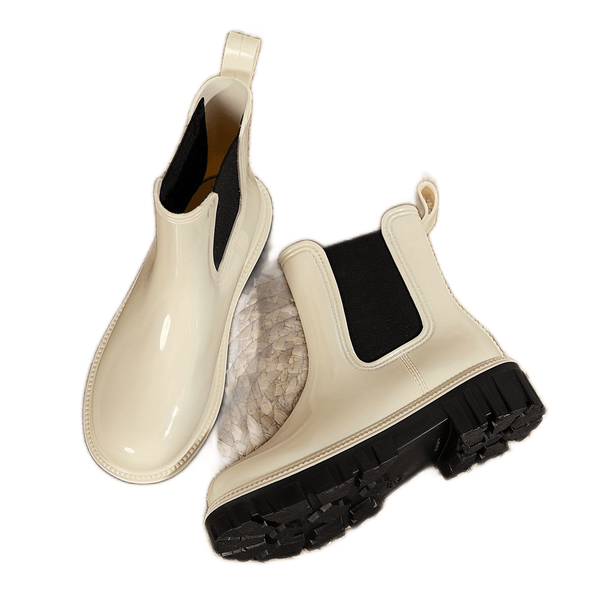 Stylische damen ankle wellies - schicke chelsea boots