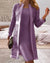 2-teiliger spitzenmantel kleid - stilvolles damen-outfit