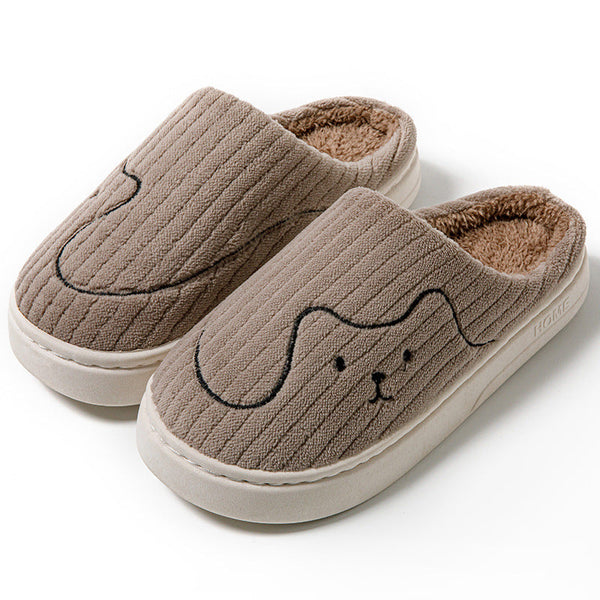 Warme Pantoffeln – Damen Hausschuhe mit süssem Tiermotiv und weichem Futter