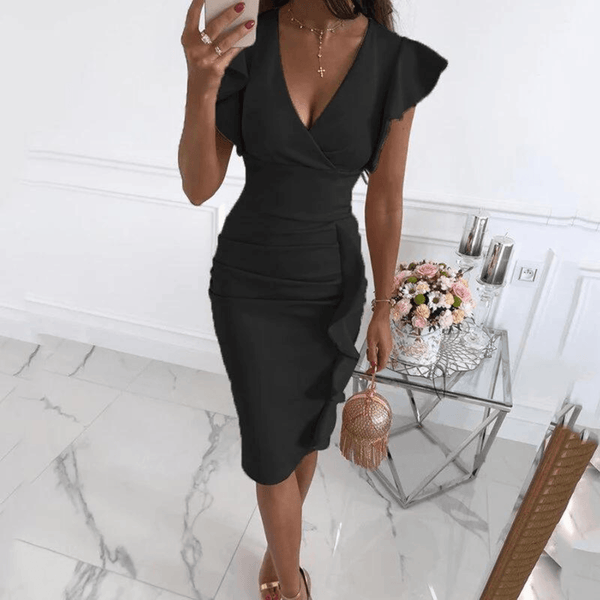 Eleganter massgeschneiderter kleid - stilvolle damenabendmode