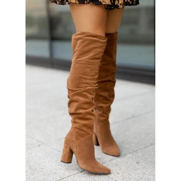 Elegante Stiefel mit Hohem Absatz – Stilvolle Overknee Damenstiefel aus