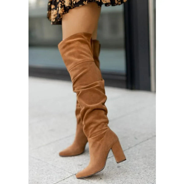 Elegante Stiefel mit Hohem Absatz – Stilvolle Overknee Damenstiefel aus
