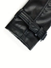 trenchcoat - stylischer langer schwarzer damenmantel