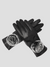 handschuhe für touchscreen - schwarze damenhandschuhe mit fell-detail