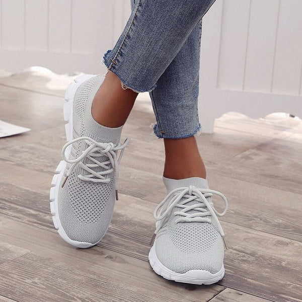 Damen-Sneakers – leichte atmungsaktive Schuhe mit flexibler Sohle