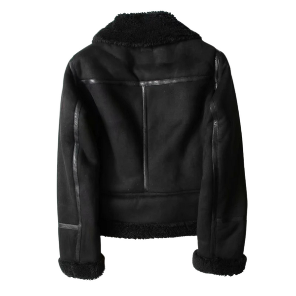 Shearling-Bikerjacke – Stilvolli Damenjacke us