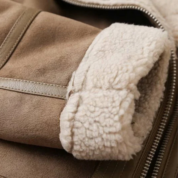 Shearling-Bikerjacke – Stilvolli Damenjacke us