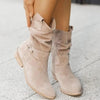 Stilvolle damen knöchelstiefel - faux suede schlauchstiefel für den winter