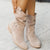 Stilvolle damen knöchelstiefel - faux suede schlauchstiefel für den winter