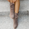 Stilvolle damen knöchelstiefel - faux suede schlauchstiefel für den winter